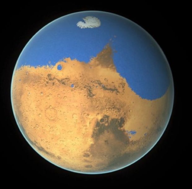 Mars ocean